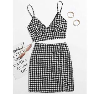 Set - Crop cami top and matching skirt